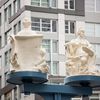 Rotating Statues Of 'Miss Brooklyn' & 'Miss Manhattan' Return To Manhattan Bridge